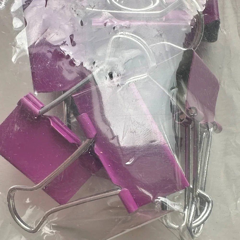 Staples 15 Medium Purple Binder Clips